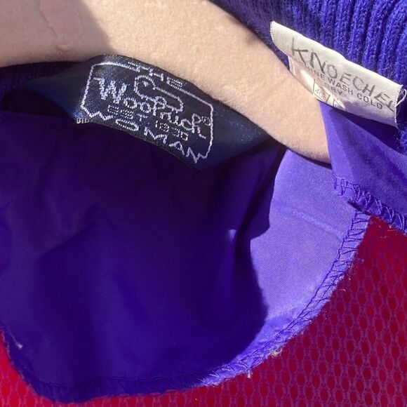 Woolrich 5126 Wm’s Sz Lrg Magenta Purple Packable Long Windbreaker Coat - Picture 7 of 8